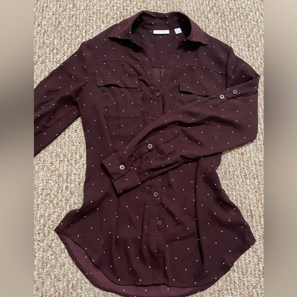 New York & company size small button up blouse